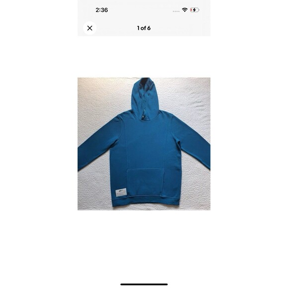 Asics Hoodie Blue Mens Size L - Picture 1 of 5